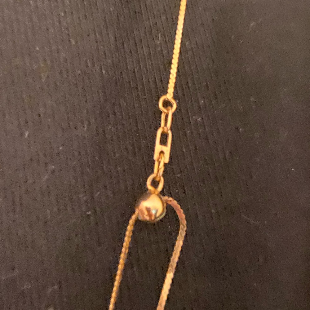 Solid 14k Moder Layers Chain Necklace - image 2